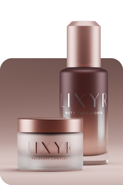 Lixyr Abbildung der dekorierten Lixyr Flasche
